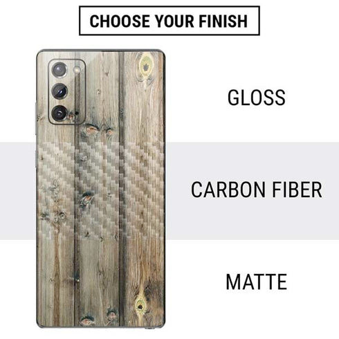 Natural Weathered Wood Galaxy Note20 5G Skin
